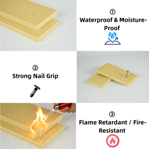 Hochdichte 0,55-0,6 WPC Celuka-Schaumplatte, feuerhemmende Kunststoff-Verbundplatte für Möbelpaneele - Product Image 5