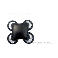 Balle anti-stress en PU en forme de drone, modèle de simulation de drone, jouet de décompression - Emballage individuel, multi-âges, vente en gros, impression de logo personnalisée