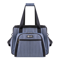 Sac isotherme portable pour pique-nique 2 personnes avec compartiment réfrigérant, bandoulière amovible, poignée de transport, fermeture éclair frontale, réutilisable et léger