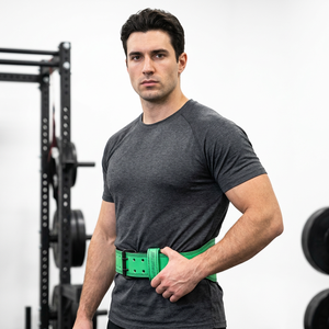 Cinturón de Gimnasio Acolchado de Cuero de 6 Pulgadas con Hebilla Resistente para Hombres y Mujeres, Antideslizante, para Levantamiento de Pesas, Entrenamiento Físico, Tallas Grandes, Alivio del Dolor de Espalda - Product Image 1