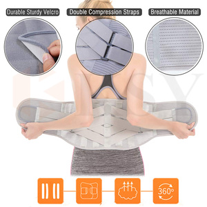 Lưới thoáng khí trở lại thắt lưng hỗ trợ đôi kéo có thể điều chỉnh trở lại eo hỗ trợ thắt lưng vành đai với thép hỗ trợ thanh - Product Image 2