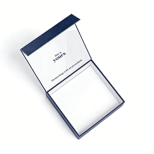 Cajas Rígidas Magnéticas Azul Marino Personalizadas con Inserto <span class=keywords><strong>de</strong></span> EVA <span class=keywords><strong>de</strong></span> 4 Ranuras para Spray <span class=keywords><strong>de</strong></span> Cuidado <span class=keywords><strong>de</strong></span> la Piel, Cosméticos, Embalaje <span class=keywords><strong>de</strong></span> Regalo, <span class=keywords><strong>Caja</strong></span> <span class=keywords><strong>de</strong></span> Papel - Product Image 4
