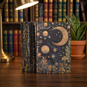 Fantasy Moon Bronzing Hardcover Notebook Paper 3D Stereoscopic Design Full Color Interior Celestial Aesthetic <b>Writing</b> <b>Journal</b> - Product Image 3