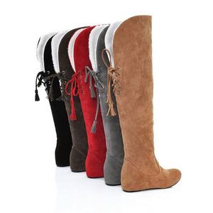 <span class=keywords><strong>Bottes</strong></span> d'hiver en fourrure de mouton en <span class=keywords><strong>cuir</strong></span> de mouton pour femmes, à lacets, en fourrure de <span class=keywords><strong>mollet</strong></span> - Product Image 4