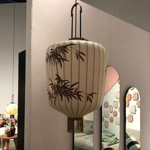 Lustre lanterne de style chinois peint à la main, hauteur réglable au milieu, LED multicolore, garantie de 2 ans, salon, salle à manger, salon de thé - Product Image 6