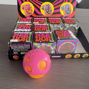 Schylling NeeDoh Groovy Shroom Soft Pull Pinch Stress Ball Sensory Relief Fidget Toy Autism ADHD Toy Wholesale - Product Image 4