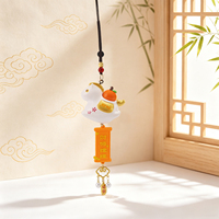 Porte-clés Cheval Porte-Bonheur Kawaii, Mini Figurine Cheval, Breloque Créative pour Sac, Décoration à Suspendre, Idéal pour Collection ou Cadeau
