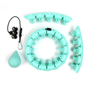 Aros de Hoola sin caída para ejercicio en interior, aros de Hoola inteligentes, 24 secciones, desmontables, masaje para pérdida de peso, gran oferta - Product Image 2