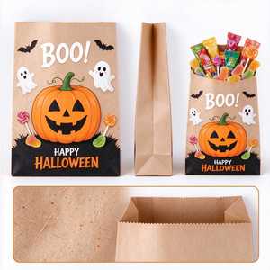 Bolsa de Regalo Plana de Celofán para Dulces de Halloween, sin Asas, Ideal para Fiestas - Product Image 2