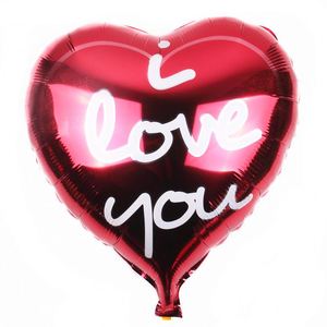 18 Inch Valentine's Day Heart Foil Wedding Stage Background <b>Decoration</b> Romance Rose Pattern <b>Balloon</b> - Product Image 6