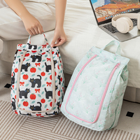 Ensemble de 7 sacs de rangement de voyage en coton personnalisés en gros, diagonaux, imperméables, unisexes, pour vêtements, chaussures, anti-poussière, bagages