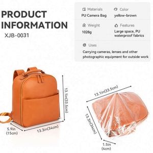 Free Sample Small Fashion PU nylon Waterproof Video <b>Camera</b> <b>Backpack</b> Women Travel Digital Gear DSLR <b>Camera</b> Bag for Photography - Product Image 3