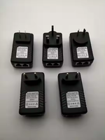10/100Mbps montage mural Euro Plug Ethernet POE injecteur 24V 1A 48V 0.5A AC DC Power PoE adaptateur 24v