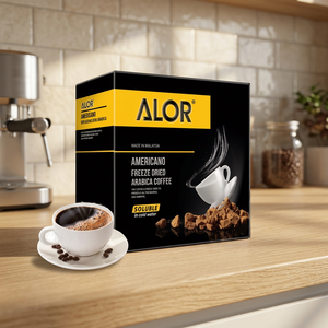 กาแฟอัลลอร์ พรีเมียม เมลโลว์ อเมริกาโน่ แบบฟรีซดราย อาราบิก้า ปราศจากน้ำตาล 10 ซอง x 2.5 กรัม บรรจุกล่อง ละลายน้ำเย็นได้ - Product Image 3