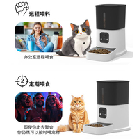 Distributeur automatique intelligent de nourriture pour animaux de compagnie en acier inoxydable avec logo personnalisé et réglage de l'heure – Vente en gros