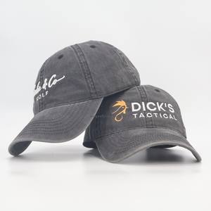 Casquette de baseball vintage vierge délavée à l'acide, 6 panneaux, réglable avec boucle, en coton pour sublimation, logo personnalisé, casquette de sport, casquette de papa, Gorras - Product Image 1