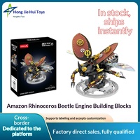 Kit de modèle en plastique pour moteur V8 de scarabée rhinocéros, ornement mécanique de scarabée, à assembler pour les 14 ans et plus