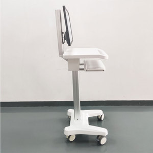 Chariot simple pour rondes médicales, chariot informatique mobile pour hôpital avec support fixe, chariot de diagnostic à distance - Product Image 4