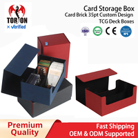 Boîte de rangement magnétique en cuir PU Torson P-S-A pour jeu de cartes One Piece TCG - Design personnalisé portable