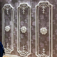 Médaillon de plafond en polyuréthane Everwall, fleur décorative en polyuréthane pour la décoration de panneaux muraux