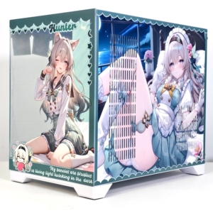 OME NPC honkai Sao đường sắt dọc ATX/Micro-ATX chơi game máy tính trường hợp cửa sổ kính cường lực hợp kim nhôm trường hợp máy tính tháp - Product Image 3