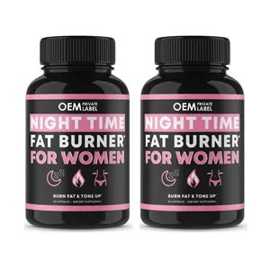 OEM自有品牌减肥快速脂肪燃烧女性夜间脂肪燃烧胶囊