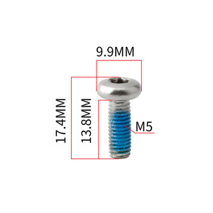 MUQZI T25 bisiklet fren vidası M5 * 13.8mm disk frenler <span class=keywords><strong>Rotor</strong></span> vidaları FREN DİSKİ sabitleme cıvataları - Product Image 2