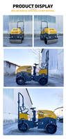 Rouleau vibrant refroidi à l'eau 1.5T | Compacteur de sol à haute efficacité pour les projets à petite échelle | Prix direct d'usine