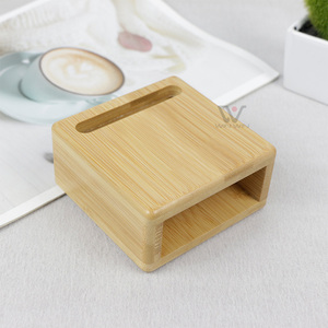 Pemegang ponsel bambu kayu alami, dapat disesuaikan dudukan <span class=keywords><strong>Speaker</strong></span> kayu Amplifier Desktop Tablet untuk ponsel Ipad - Product Image 4