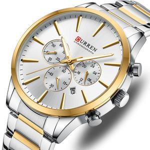 Reloj de Hombre Curren 8435 con Esfera Grande y Correa de Acero, Seis Manecillas, Cronógrafo de Cuarzo, Calendario, Indicador de 24 Horas - Product Image 6