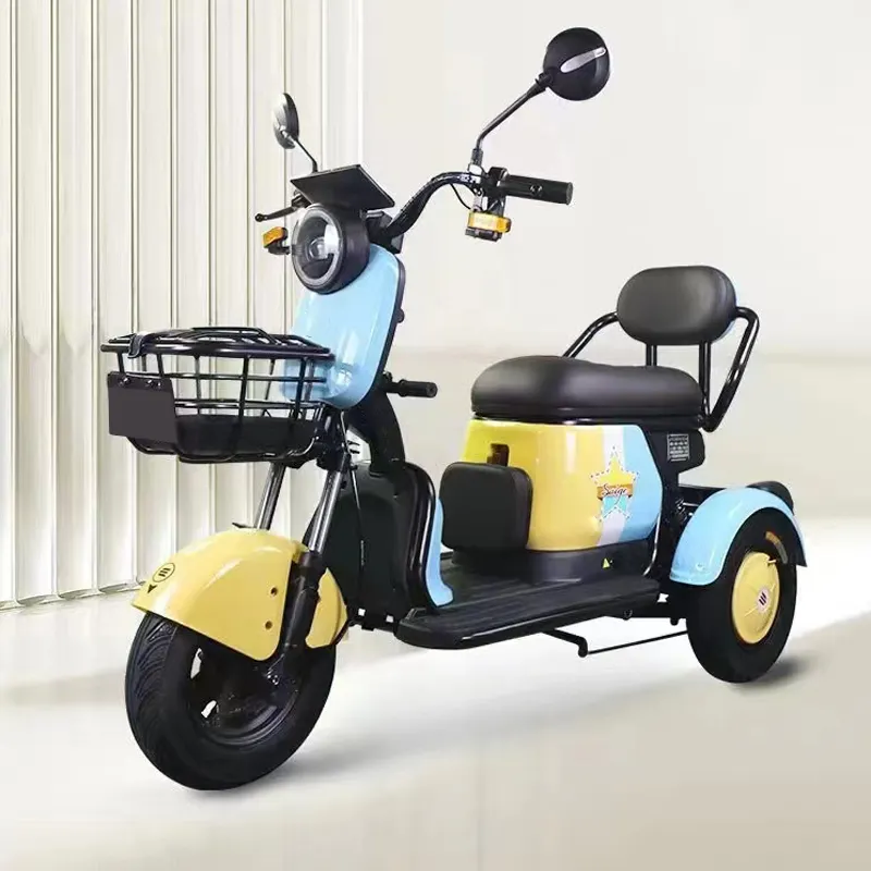 EEC COC triciclo elettrico adulti E-Trikes seggiolino per bambini disponibili tricicli elettrici Scooter moto 3 ruote