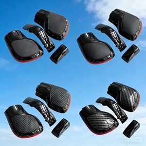 Levier de vitesses de voiture, pommeau de levier de vitesse, manette de vitesse <span class=keywords><strong>DSG</strong></span>, chrome mat, fibre de carbone pour VW <span class=keywords><strong>Golf</strong></span> 6 7 <span class=keywords><strong>R</strong></span> GTI Passat B7 B8 CC R20 Jetta MK6 GLI - Product Image 2