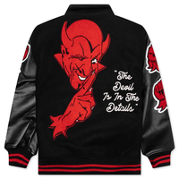 Blouson Bomber Vintage en Cuir Personnalisé OEM de Haute Qualité avec Broderie Chenille Camouflage Imperméable Style Letterman Varsity