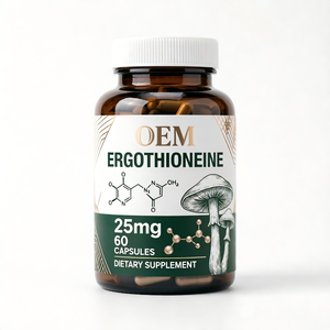 Capsules d'ergothionéine OEM ODM GMP Halal 60 unités 25 mg par capsule Complément alimentaire - Product Image 1