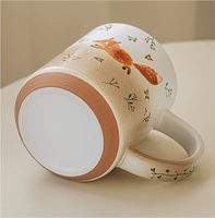 Mug à café en céramique avec logo personnalisé, mugs en céramique 3D mignons en vrac, mugs de Noël vierges pour la sublimation, pour cadeau