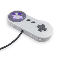 Controlador de Joystick con cable USB para juegos para WII para SNES /PC Controlador de juegos de computadora clásico