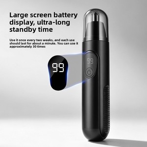 Nuevo diseño 2023, recortadora de vello nasal y de orejas a prueba de agua, manual, con batería OEM, para hombre. - Product Image 4
