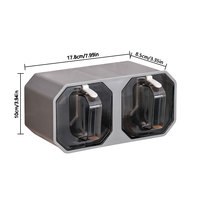 Boîte à épices pour la cuisine, boîte à sel, sucre, épices, poivre, autocollant en plastique pour épices
