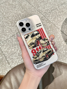 Coque de téléphone Vintage Sports Car 911, Housse IMD Style Course Rétro pour <span class=keywords><strong>iPhone</strong></span> 17/16/15/14 Pro Max, Accessoires Mobiles - Product Image 3