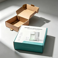 Boîte d'emballage rigide biodégradable personnalisée pour appareils électroménagers, avec pelliculage mat, impression couleur, en carton ondulé kraft, pour l'électronique