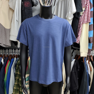 T-shirt in cotone slub personalizzata di alta qualità Squirorkop, tessuto leggero e traspirante, vestibilità oversize squadrata, stile vintage - Product Image 6