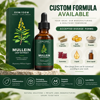 Complément Herbal : Gouttes d'Extrait de Feuille de Molène – Nettoie Naturellement les Poumons et Renforce l'Immunité – Déconseillé aux Femmes Enceintes