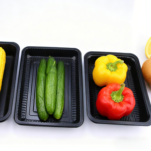 ถาดพลาสติกใส PP สีดำสำหรับบรรจุภัณฑ์อาหารเนื้อสัตว์ แบบขายส่งและรับผลิตตามสั่ง - Product Image 3