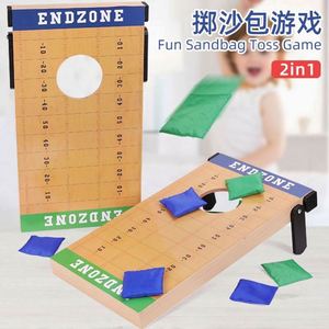 Juego de Mesa Familiar 2 en 1: Juego de Lanzamiento de Sacos de Arena de Madera para Escritorio - Product Image 2