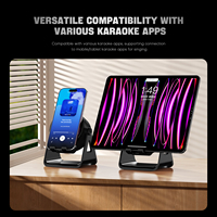 Haut-parleur Bluetooth multifonctionnel avec support de téléphone rotatif à 360 degrés, chargeur rapide sans fil 15W pour mobile, haut-parleur portable en plastique avec LED RGB