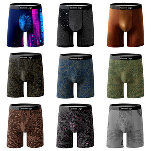 थोक कस्टम मुद्रित कपास भाग्यशाली संकेत कार्टून पुरुषों के लुभावनी आरामदायक पर्यावरण विरोधी बॉक्सर - Product Image 2