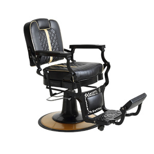 Fauteuil de Barbier pour Hommes, Chaise de Coiffure la Plus Populaire, Vente en Gros, Moderne, Haute Qualité, Noir, pour Salon de Coiffure Masculin - Product Image 6