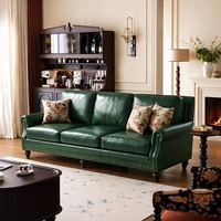 Meubles sur mesure, usine de Foshan, canapé en cuir élégant, moderne, luxueux, style américain, pour villa, appartement, salon, intérieur