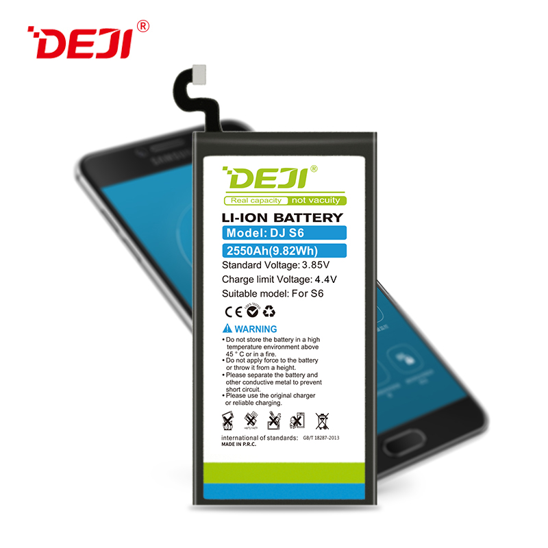 gb t18287 2013 lithium battery for samsung S6 EB-BG920ABE phone accessories