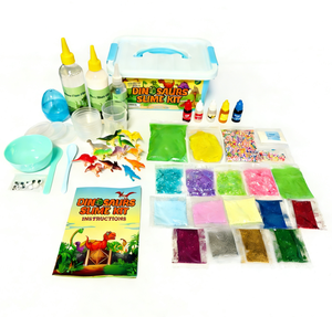 Kit de slime <span class=keywords><strong>à</strong></span> bulles <span class=keywords><strong>dinosaure</strong></span> DIY, plastique, 12 couleurs, cristal, sûr, non toxique, matière amusante pour slime, adapté aux enfants, excellente idée cadeau - Product Image 2